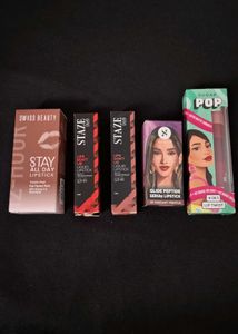 Lipstick Bundle - Swiss Beauty, Staze, Sugar