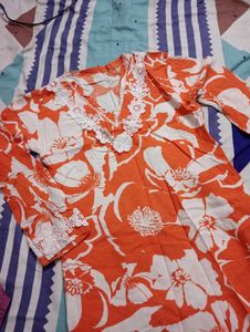 Floral Print Casual kurti set