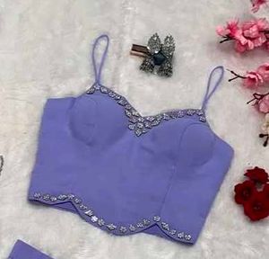 Lavender designer Lehenga Set💟