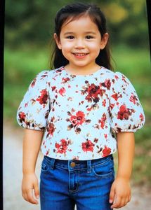 Floral Puff Sleeve Top