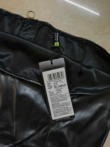 Black Faux Leather Dress