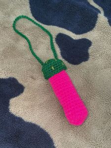 Crochet Lipstick Keychain