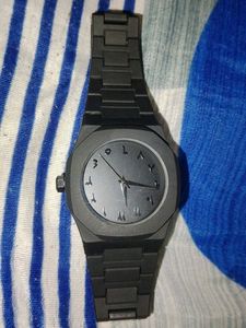 Sleek Black Wristwatch