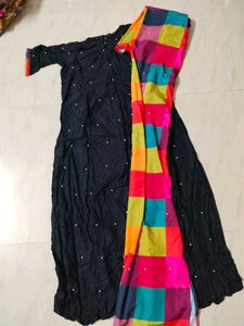 Black Top With Dupatta