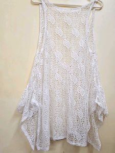 Imported White Lace Tank Top