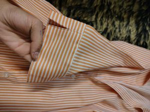 Striped Orange korean Shirt