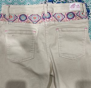 Point Cove Beige Jeans