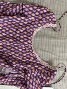 Indya Purple Printed Kurta