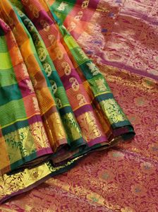 Elegant Checked Saree