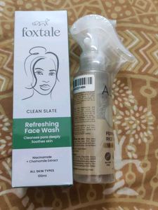 Foxtale Refreshing Face Wash and alps rice water c