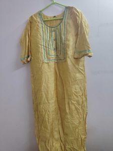 Elegant Yellow Kurta