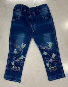 Designer White Top With Trendy Blue Jeans