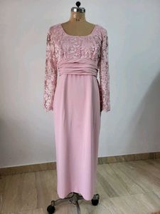 Elegant Pink Maxi Dress