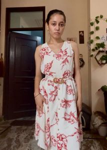 Floral Print Sleeveless Dress