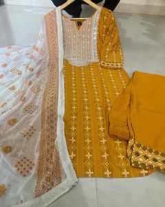 Rayon Kurta Pant Set