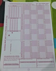 NEET OMR Answer Sheet