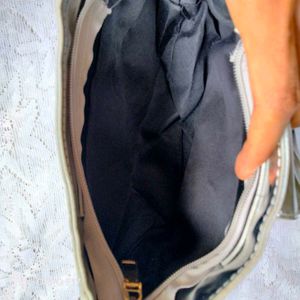 Silver Metallic Shoulder Bag