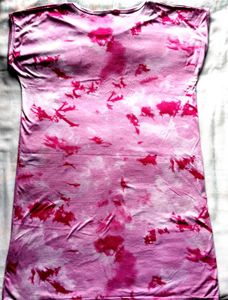 Pink Tie-Dye T-Shirt Dress