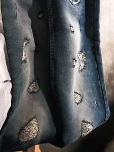 Distressed Denim Jeans