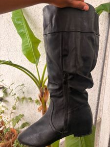 Black Knee-High Boots