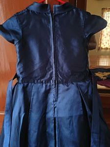 Elegant Navy Blue Girls' Dress