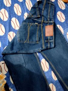 Dark Blue Denim Baggi Jeans