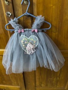 Cute Grey Tulle Dress