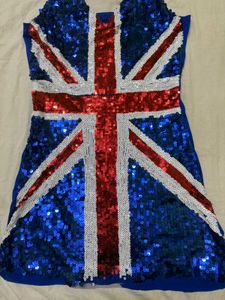 Sequin Union Jack Bodycon Dress