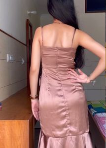 Golden Designer One Piece Party Wear💗
