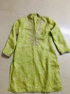 mint green kurti