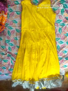 Yellow Embellished Kurta