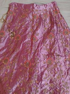 Embroidered Lavender Colour Lehenga Skirt
