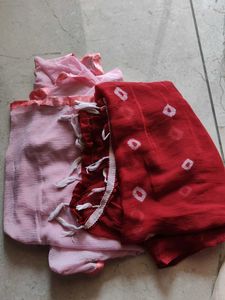 Nine Dupattas (Mix Of Cotton And Chiffon )