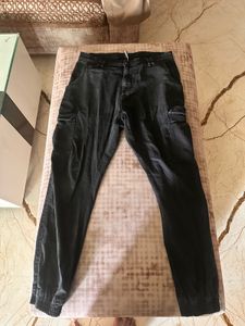 Black Jogger Pants 6 Pocket