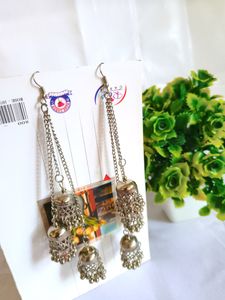 Long Jhumka Earrings