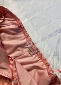 Y2K Pink Striped Spaghetti Strap Dress