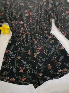 Floral Jumpsuit For Women 🍂🖤