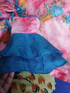 MODREN BLOUSE PINK SAREE