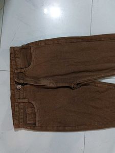 Brown Denim Jeans