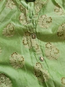 New Beautiful Kurta With Denim Shirt