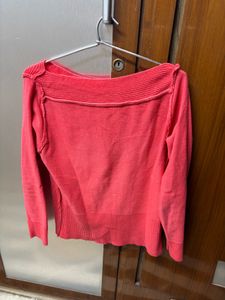 Coral Knit Pullover (boat shape neck)