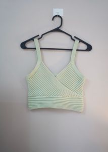 Mint Green Knit Crop Top