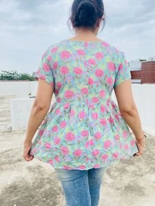 Multi Colour Cotton Top