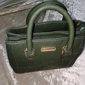 Olive Green Satchel Handbag
