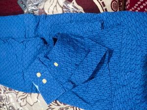 Z3 Brand Blue Patterned Casual Shirt