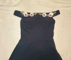 Chic Black Floral Dress