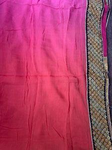 Double Shaded Pink Saree