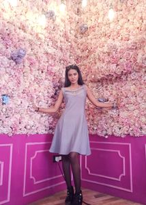 Silver Shimmery Mini One Piece Dress｡⋆｡˚☽˚｡⋆