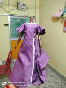 Vintage Purple Barbie Doll Dress