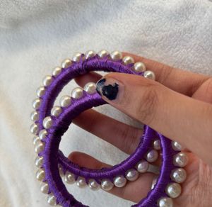 Purple Pearl Bangles